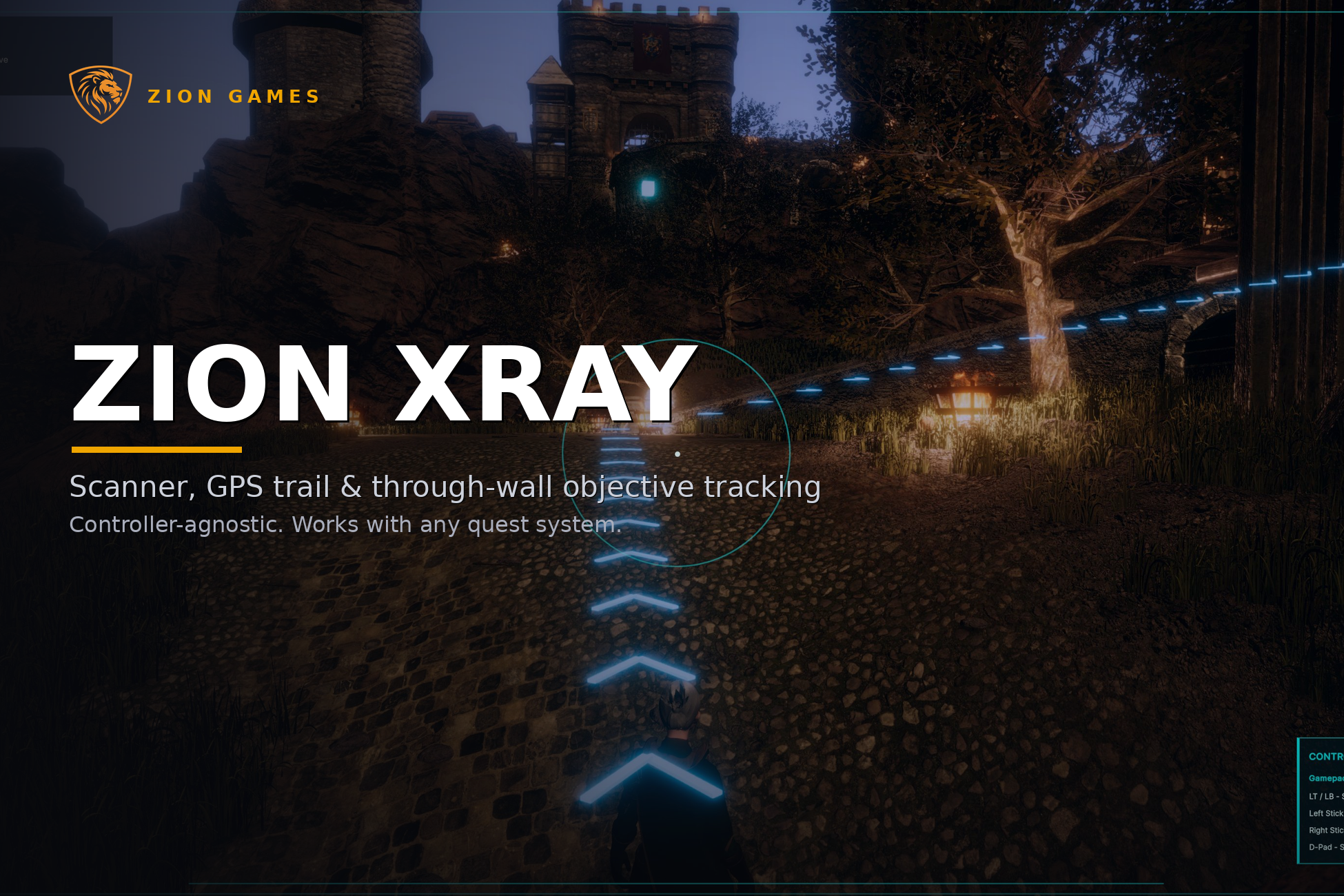 Zion XRay scanner and objective navigation system cover